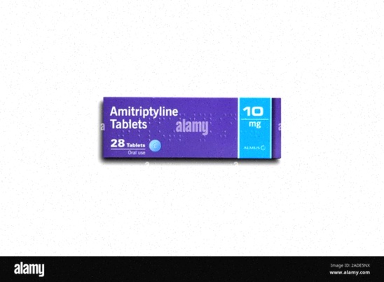 Acheter Amitriptyline - Illustration du comprimé et emballage