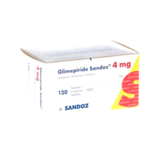 Glimepiride – illustration d’un comprimé et d’une balance de prix