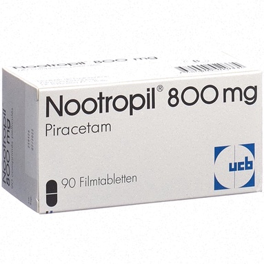 Acheter Nootropil - pilules Nootropil sur fond blanc