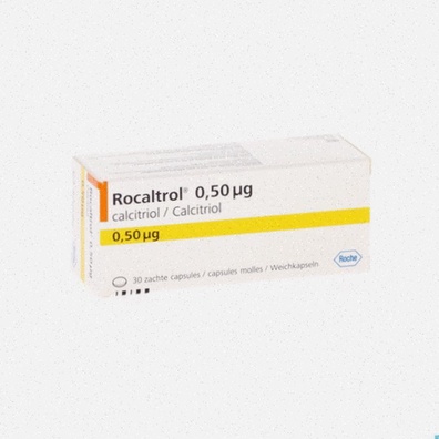 Acheter Rocaltrol - Illustration d’une capsule et d’un flacon de médicament