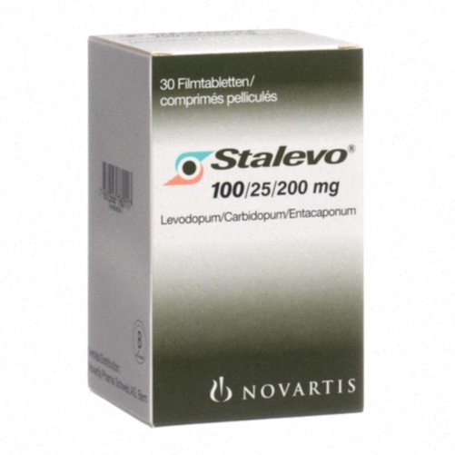 Acheter Stalevo en ligne - Illustration de comprimés et boîte Stalevo
