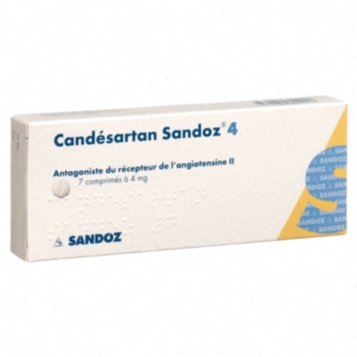 Acheter Candesartan – illustration de molécule et comprimés