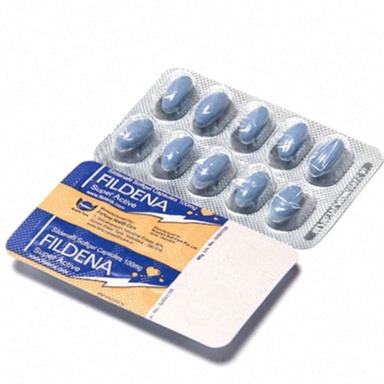 Commander Fildena générique - Illustration de comprimés et boîte
