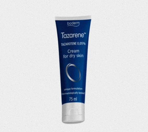 Tazarotene gel et tube